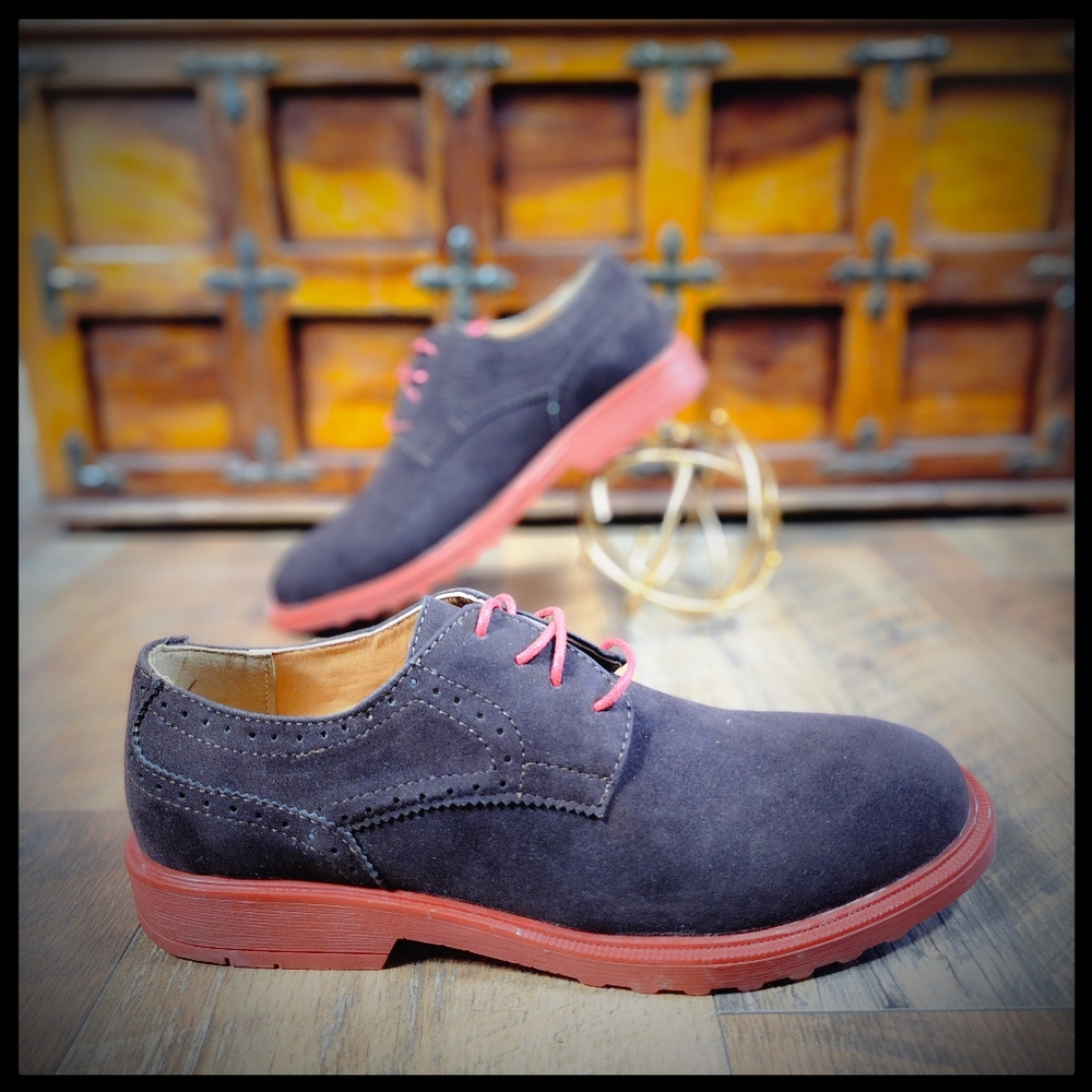 iMarc Brown/Red Derbys Size 8.5